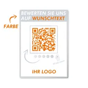 Firmenbewertungsschild mit QR-Code 