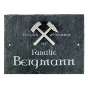 Türschild Bergbau