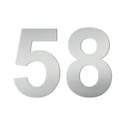 Hausnummer aus Edelstahl