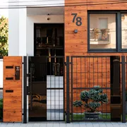 Hausnummer aus Edelstahl