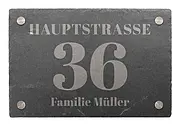 Hausnummer aus Schiefer