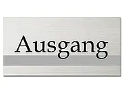 Hinweisschild aus Aluminium - Ausgang