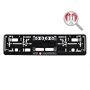 Kennzeichenhalter Wir lieben Hamburg