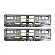 Kennzeichenhalter mit Wunschtext