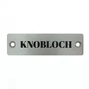 Namensschild für Knobloch Briefkasten mit Gravur aus Edelstahl zum …