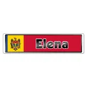 Namensschild mit Flagge Moldavien