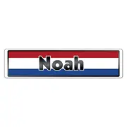 Namensschild mit Flagge Niederlande