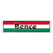 Namensschild mit Flagge aus Ungarn