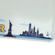 US Plate Silhouette von New York