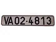 Originales Nummernschild der DDR Volksarmee NVA in den 70-​iger Jahren 