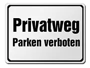 Hinweisschild - Privatweg - Größe: 42x31,5 cm