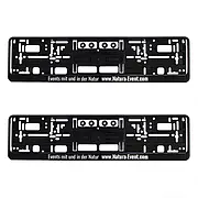 Rahmen für Nummernschilder mit Events mit und in der Natur www.​natura …