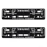 Rahmen für Nummernschilder mit Für Natur und Naherholung www.​keine …