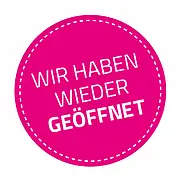 Schaufenster - Aufkleber geöffnet