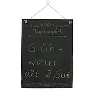Schiefertafel mit Draht  40 x 30 cm
