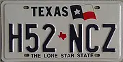 US - Nummernschild Texas 