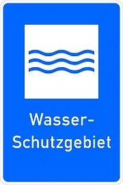Hinweisschild Wasserschutzgebiet