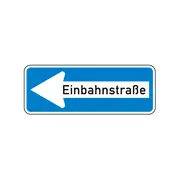 Einbahnstraße - linksweisend