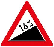 16% Steigung