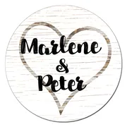 Vintageschild zur Hochzeit