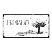 Vintageschild Lieblingsplatz