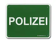 Funschild - Polizei - Größe: 22 x 17 cm