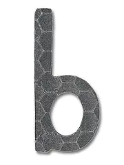 Buchstabe b - H: 13 cm
