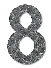 Ziffer 8 - H: 13 cm