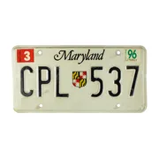 US-Nummernschild Maryland