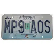 US Nummernschild Missouri