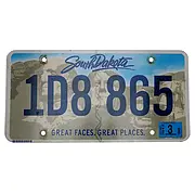 US Nummernschild South Dakota