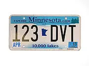 US- Nummernschild aus Minnesota - Größe: 30 x 15 cm