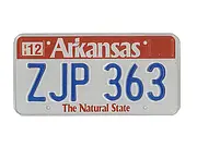 Nummernschild aus Arkansas - USA