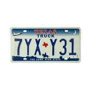 US Nummernschild Texas - original Nummernschild aus den USA 