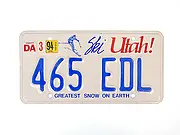 US-Nummernschild aus Utah - Größe: 30 x 15 cm
