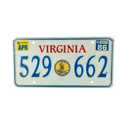 US Nummernschild Virginia 