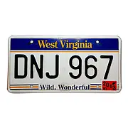 US- Nummernschild aus West Virginia - Größe: 30 x 15 cm