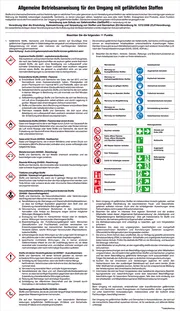 Aushang - Gefahrstoffe »Allgemeine Betriebsanweisung für den Umgang mit …