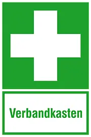 Erste-​Hilfe-​Kombischild »Erste Hilfe - Verbandkasten« 