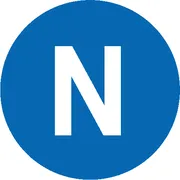 Etiketten -Kennzeichnung elektrischer Leiter- »N (Neutralleiter)« 