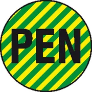 Etiketten -Kennzeichnung elektrischer Leiter- »PEN (Neutralleiter mit …
