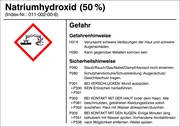 Gefahrstoffetikett »G015: Natriumhydroxid (50%)« 