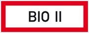 Hinweisschild für die Feuerwehr »BIO II« 