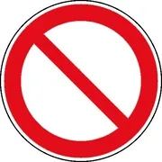 Verbotsschild »Allgemeines Verbotszeichen« 