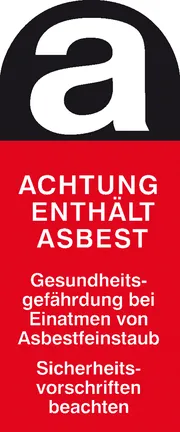Warnschild »Asbestfeinstaub« 