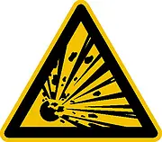 Warnschild »Warnung vor explosionsgefährlichen Stoffen« 