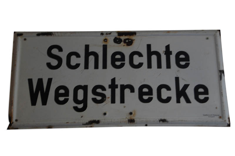 schlechte wegstrecke